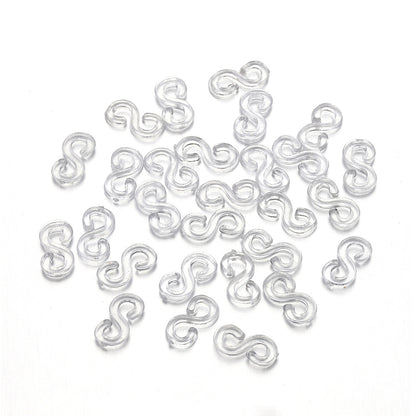Rubber Band S Clip DIY Ornament Making Braided Bracelet Hook Connector Accessories