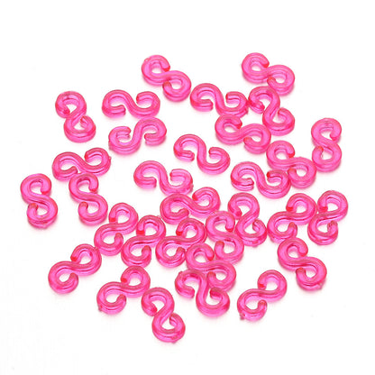 Rubber Band S Clip DIY Ornament Making Braided Bracelet Hook Connector Accessories