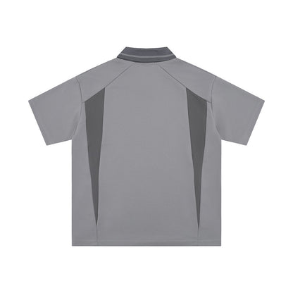 Men's Loose Casual Half Sleeves Lapel Pullover Top