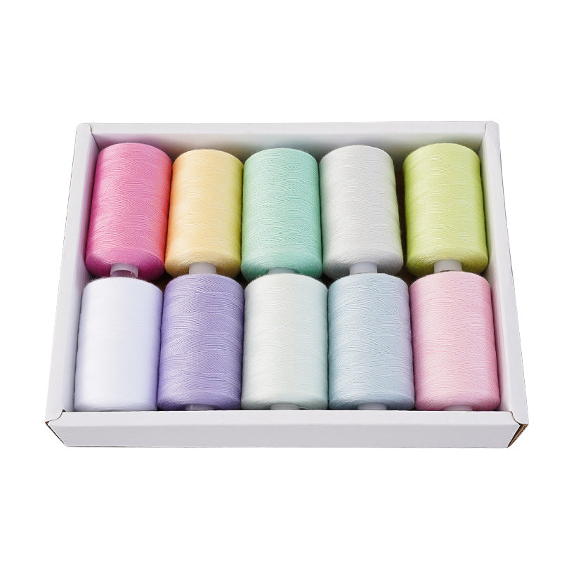 Household Sewing Machine Thread Dacron Thread Customized Color Small Roll DIY Amazon Thread Wholesale