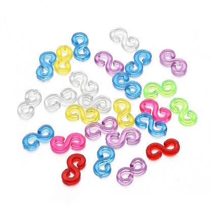 Rubber Band S Clip DIY Ornament Making Braided Bracelet Hook Connector Accessories