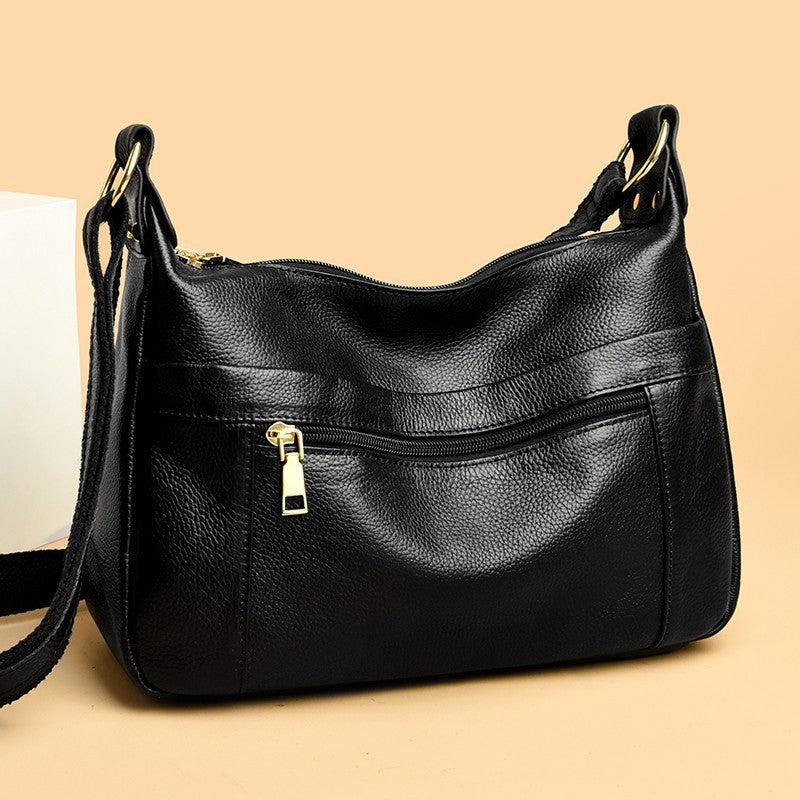 Genuine Leather Shoulder Messenger Women's High-grade Bag