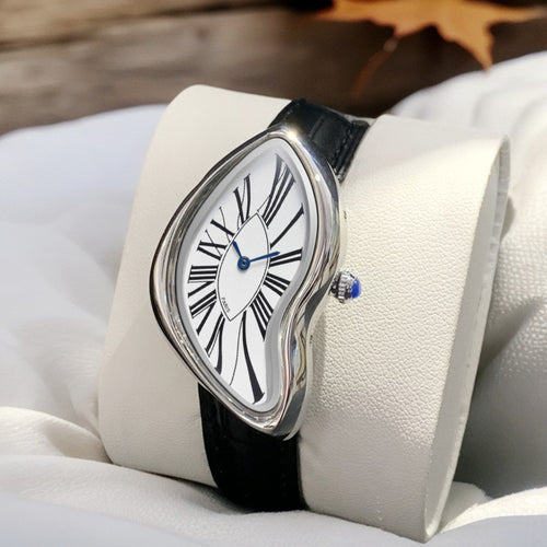 Melting Twisted Y2g Shaped Premium Ins Special-interest Design Quartz Wrist Watch