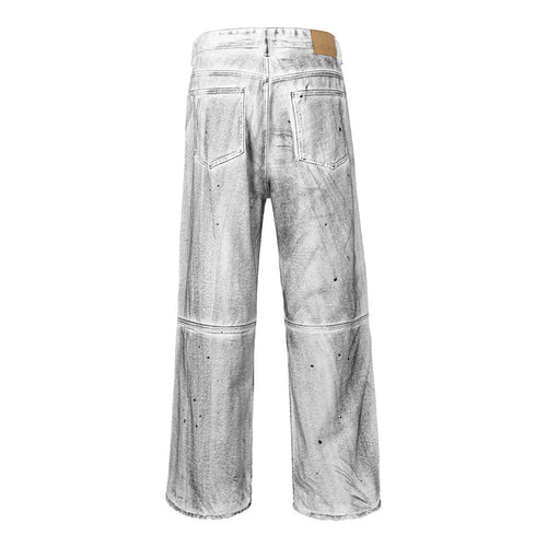 Heavy Industry Tie-dye Denim Trousers Men's Trend