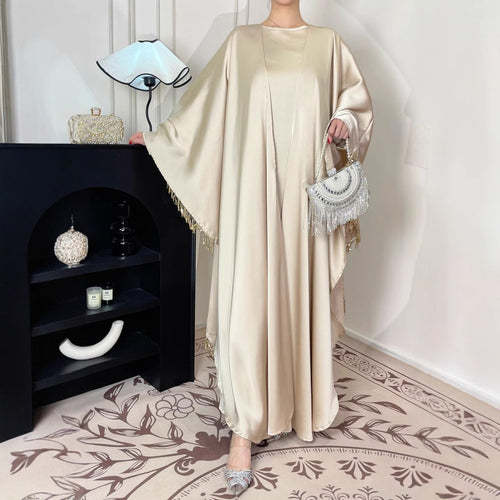 Cape Tassel Dress Shawl Skirt Suit