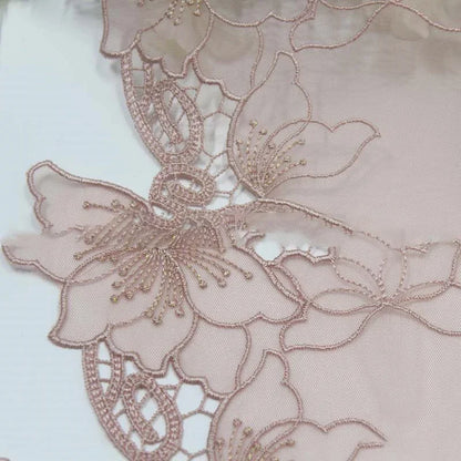 1 Yards Black Flower Brown Embroidery Lace Bra Grey DIY Craft Sewing Supplies Skirt Hem Decoration Accessories