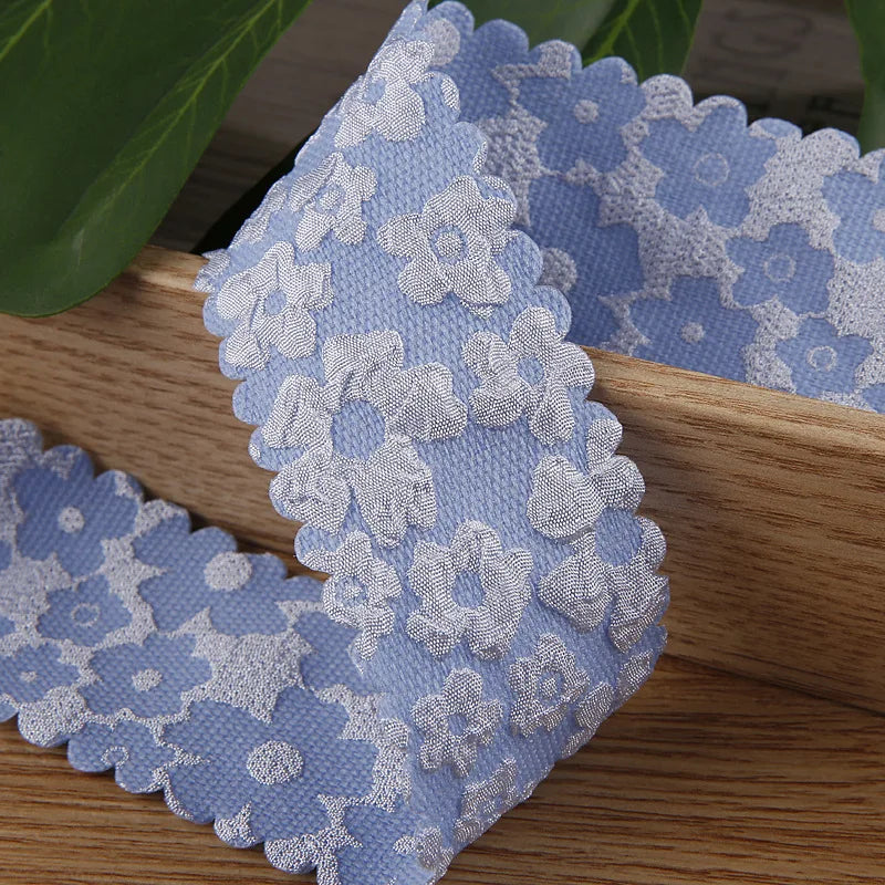 10 Yards Flowers Wavy Edge Lace Ribbon DIY Handmade Material Headdress For Hair Bows 25MM38MM Craft Accessories