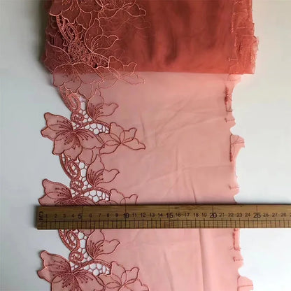1 Yards Black Flower Brown Embroidery Lace Bra Grey DIY Craft Sewing Supplies Skirt Hem Decoration Accessories