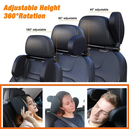 Adjustable Auto Cervical Pillow with Memory Foam & Side Pads Ergonomic