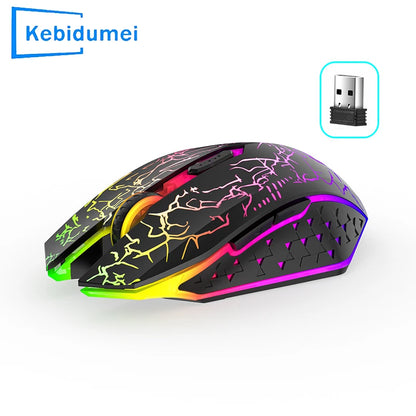 Wireless Mouse Bluetooth 2.4G Dual-mode Rechargeable Mouse RGB Backlight E-Sports 800-1200-1600 DPI Mice for PC Laptop Macbook
