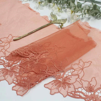 1 Yards Black Flower Brown Embroidery Lace Bra Grey DIY Craft Sewing Supplies Skirt Hem Decoration Accessories