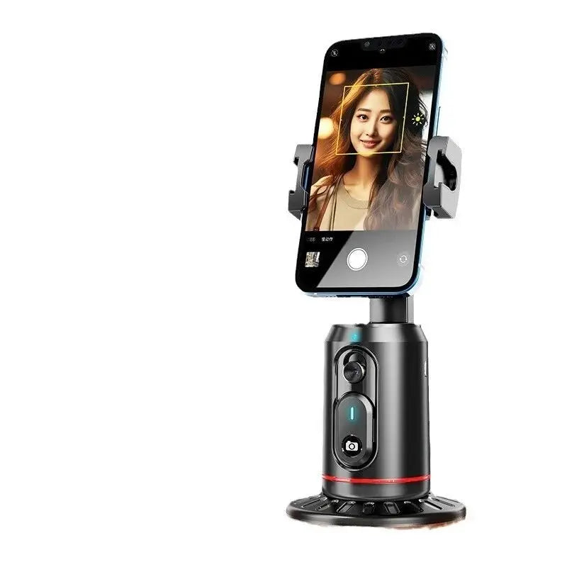 FANGTUOSI 360 Rotation Follow-up Gimbal Stabilizer Monopod Desktop Tracking Gimbal with Remote for Phone Live Photography
