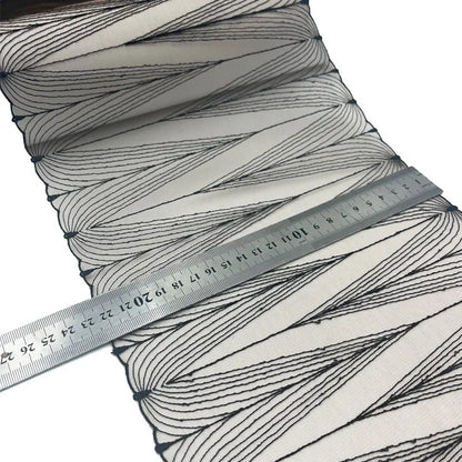 1 Yards Tulle Embroidered Lace Trim DIY Bra Dress Sewing Fabrics Quality Tulle Mesh Trim Fabric For Craft Lingerie Accessories