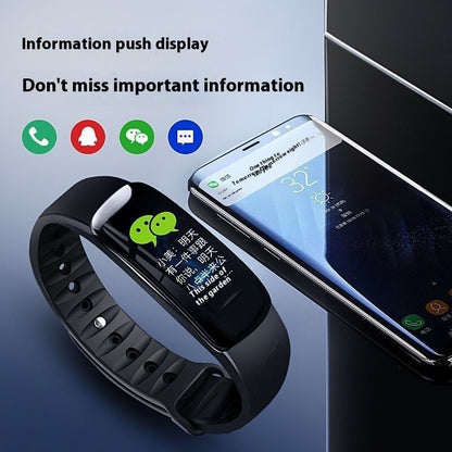 C1 Blood Pressure Heart Rate Waterproof Color Screen Bluetooth Pedometer Sports Watch