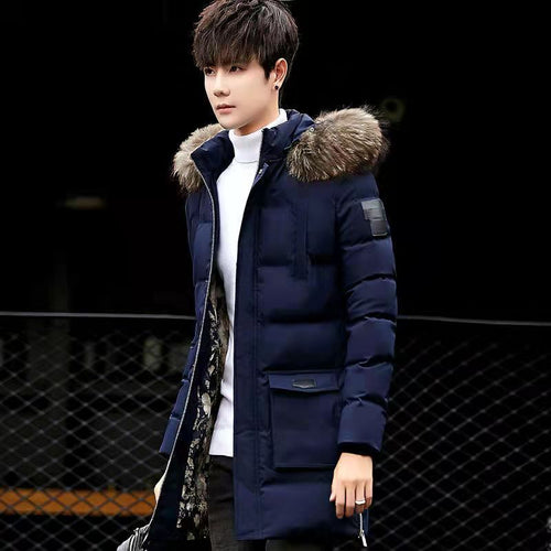 Winter Cotton-padded Coat Fleece-lined Thick Mid-length