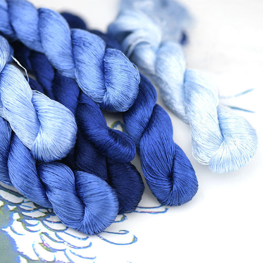 Non Splitting Untwisted Silk Thread Large Branch Embroidery Thread