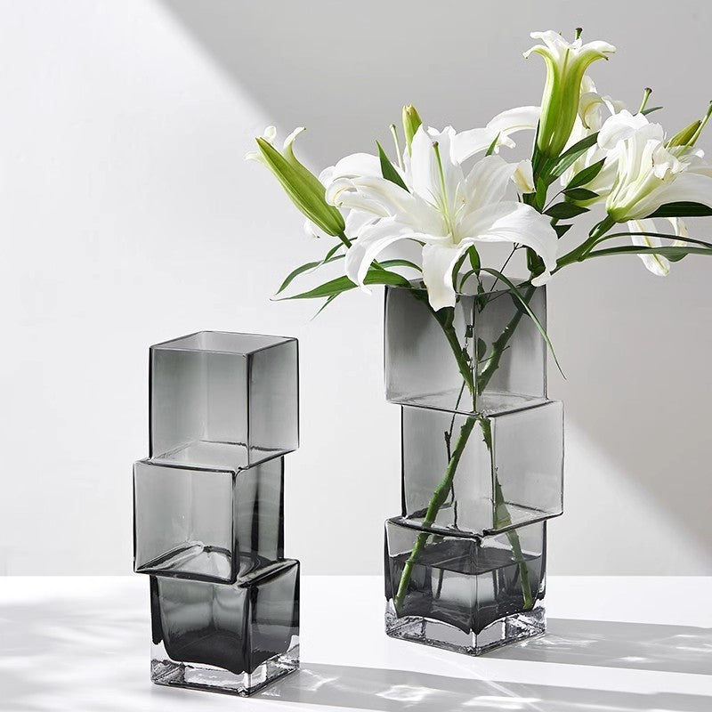 Handmade Dislocation Irregular Glass Vase