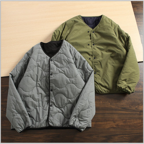 Collarless Winter Double-sided Wear Cotton Coat Jacket