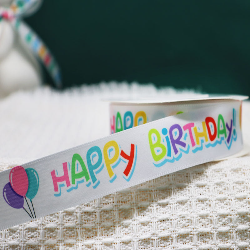 Packing Ribbon Polyester Printing Webbing Bouquet Bandage