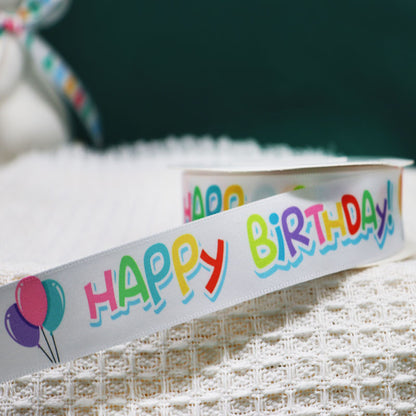 Packing Ribbon Polyester Printing Webbing Bouquet Bandage