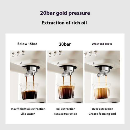 Italian Semi-automatic Household High-pressure Concentrated Steam Coffee Machine