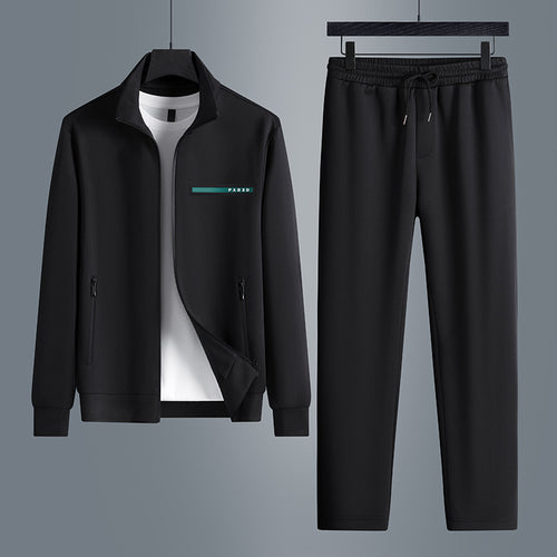 High-end Two-piece Long-sleeved Casual Sports Suit Men