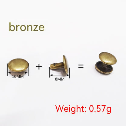 Belt DIY Mounted Rivet Double-sided Rivet Small Flat Nail
