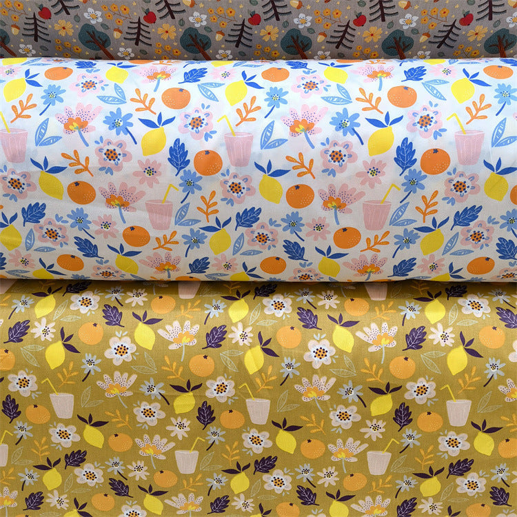 Cartoon Panda And Tiger Cotton Twill