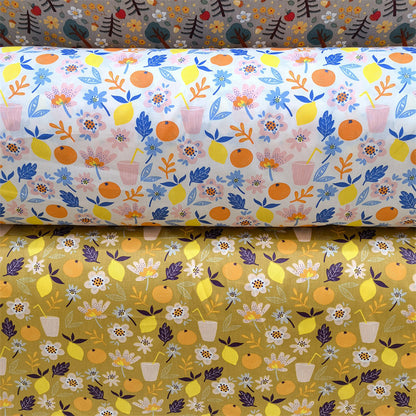 Cartoon Panda And Tiger Cotton Twill