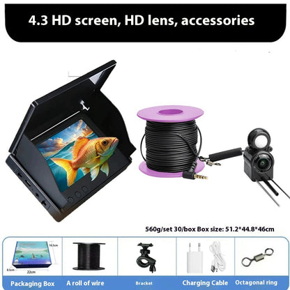 Underwater Visual Fish Finder Display Screen Night Vision Waterproof Ultra-clear Camera