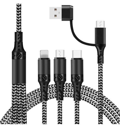 Fast Charging Five-in-one Data Cable, One For Three Charging Cables