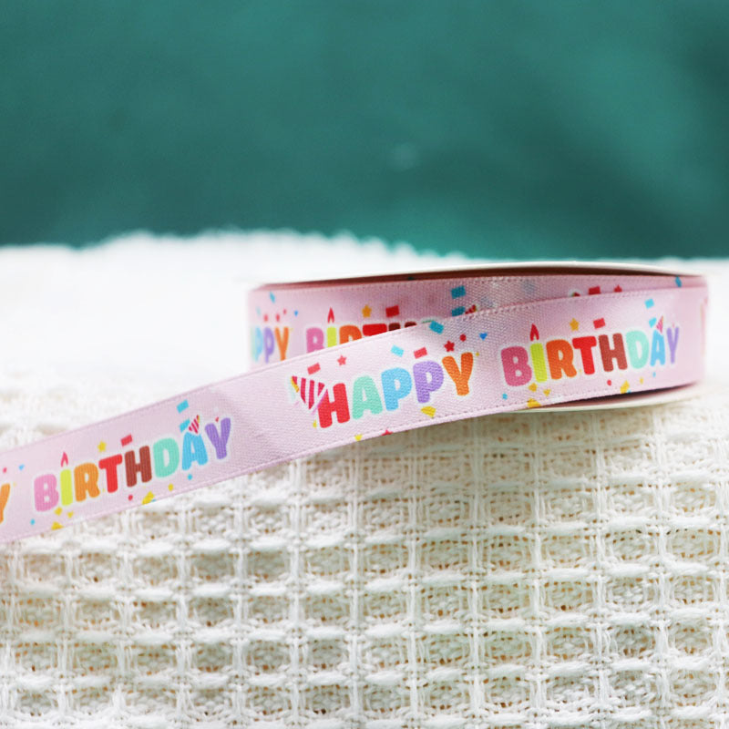 Packing Ribbon Polyester Printing Webbing Bouquet Bandage