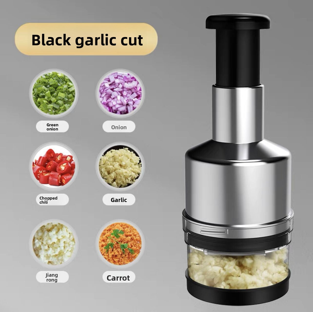 Steel Garlic Vegetable Chopper