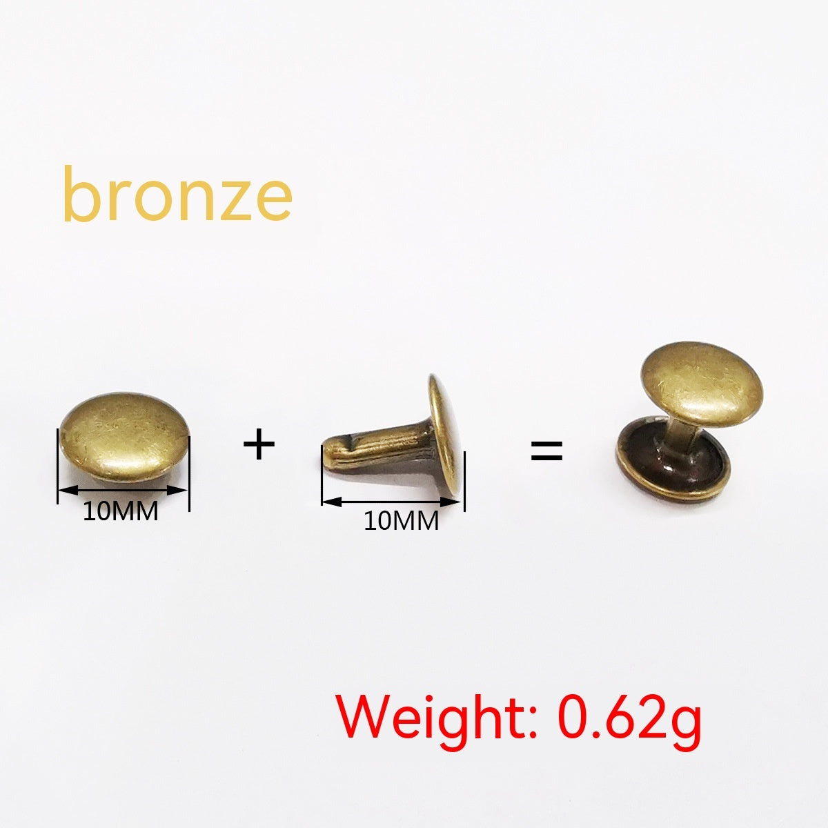 Belt DIY Mounted Rivet Double-sided Rivet Small Flat Nail