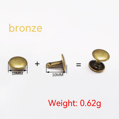 Belt DIY Mounted Rivet Double-sided Rivet Small Flat Nail