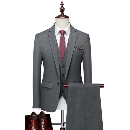 Suit Suit Men's Three-piece Suit Slim Fit Business Professional Formal Wear