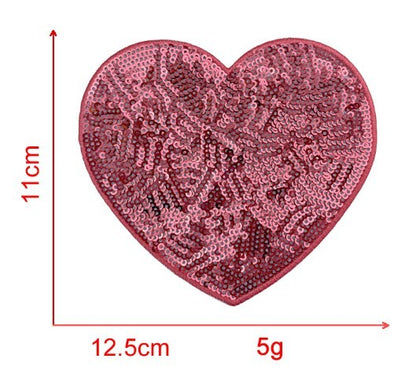 Sequin Love Embroidery Cloth Sticker Adhesive Accessories Decorations