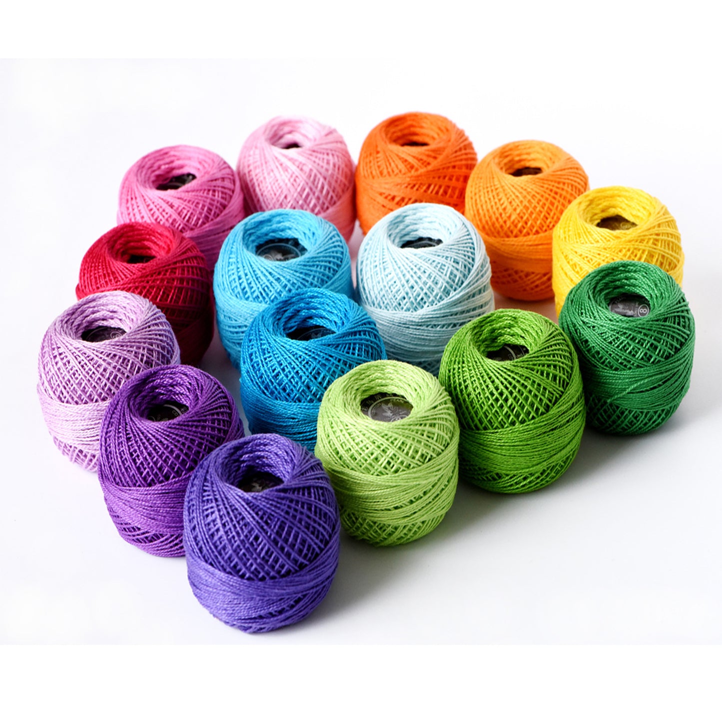 Factory Direct Sale No. 8 Lace Thread A Pack Of 15 Colors Mercerized Cotton Crochet Thread Soft