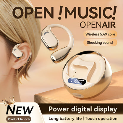 Fall Open - Ear Weireless Earphone, Lightweight Earphone , Noice Cancelling Bluetooth - CompatibleStereo