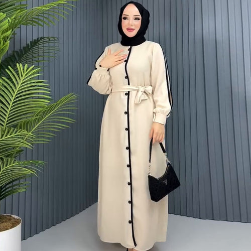 Best-seller Color Block Robe Cardigan Dress