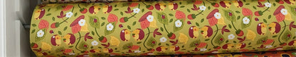 Cartoon Panda And Tiger Cotton Twill