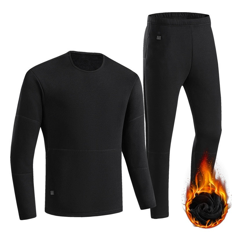 بدلة حماية من البرد سميكة مزودة بتدفئة USB من Long Johns