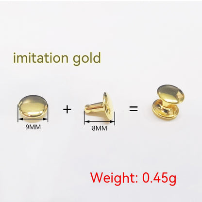 Belt DIY Mounted Rivet Double-sided Rivet Small Flat Nail