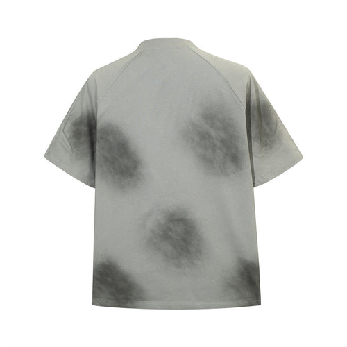 Tie-dyed Contrast Color Short-sleeved T-shirt Men's Street