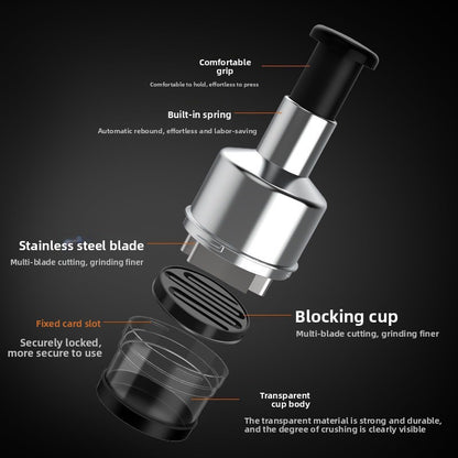 Steel Garlic Vegetable Chopper