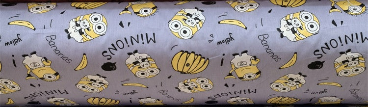 Cartoon Panda And Tiger Cotton Twill
