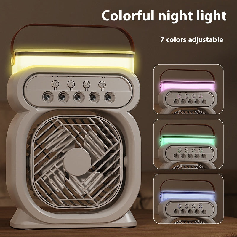 3 In 1 Portable Air Conditioner Evaporative Air Cooler LED Night Lights 3 Speeds