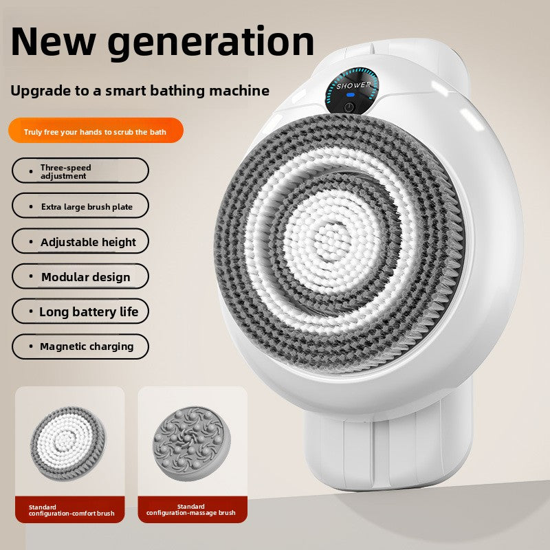 Wall-Mounted Automatic Smart Bath Machine with Removable Electric Brush