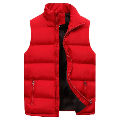 Men's Cotton-padded Coat Vest Leisure Warm