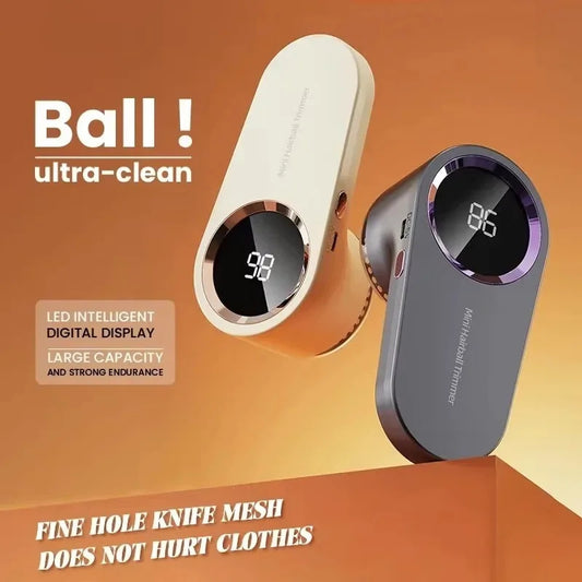 Household Hair Ball Trimmer With LED Display Rechargeable Electric Lint Remover Hairball Fizz Fluffs Clothes Shaving Machine